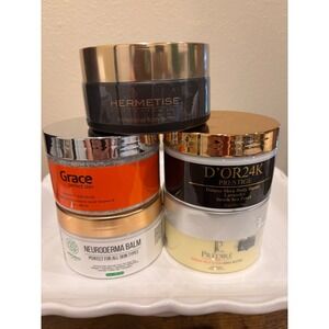 Luxury Skincare Set Hermetise D'OR24K Predire Paris Grace Salt Scrub Body Butter